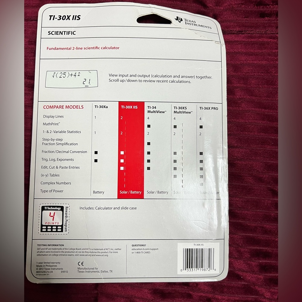 Texas Instruments Calculator - Picture 2 of 2